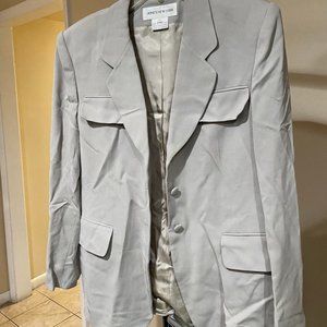 Gray long blazer